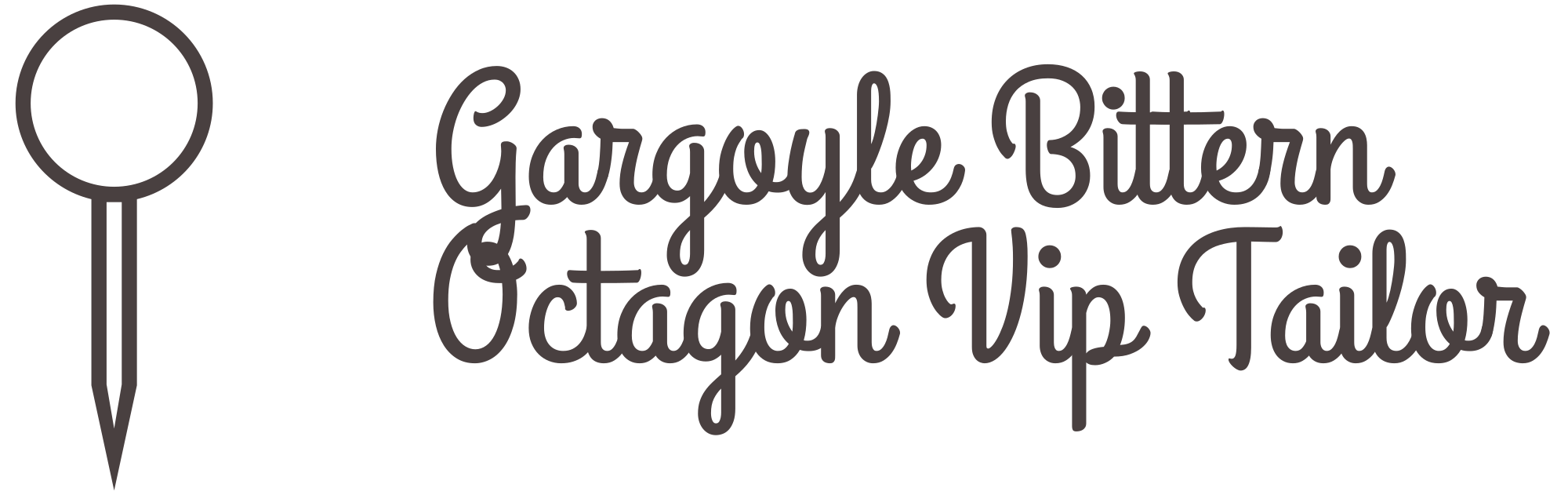 gargoyle bittern octagon vip tailor logo